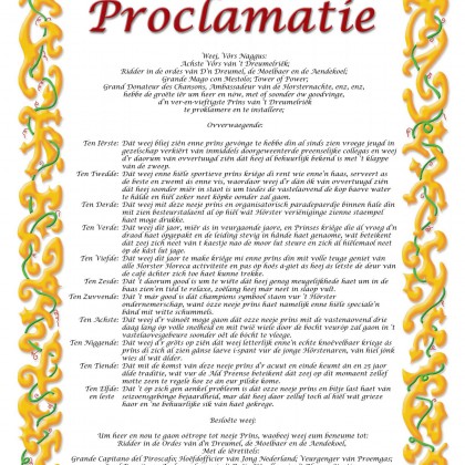 Proclamatie Dreumel 2016